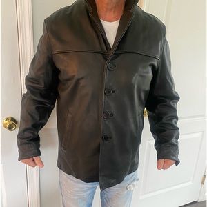 Men’s leather coat